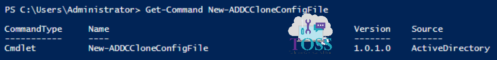 Get-Command New-ADDCCloneConfigFile powershell script command cmdlet