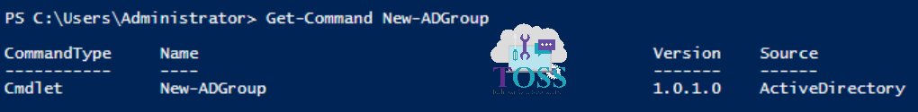 Get-Command New-ADGroup powershell script command cmdlet