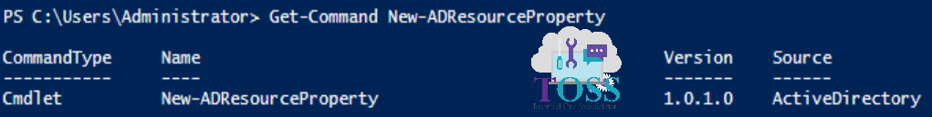 Get-Command New-ADResourceProperty powershell script command cmdlet