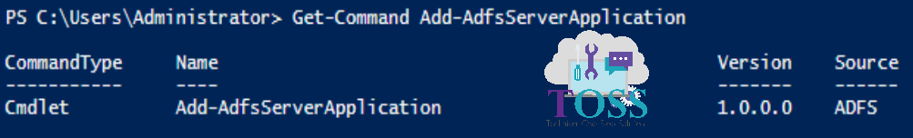 Get-Command Add-AdfsServerApplication powershell script command cmdlet adfs