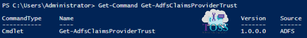 Get-Command Get-AdfsClaimsProviderTrust powershell script command cmdlet adfs