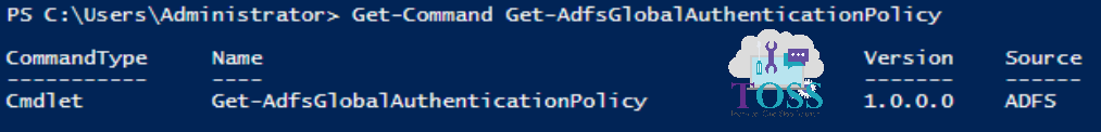 Get-Command Get-AdfsGlobalAuthenticationPolicy powershell script command cmdlet adfs