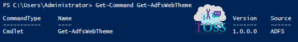 Get-Command Get-AdfsWebTheme powershell script commanc adfs cmdlet