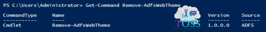 Get-Command Remove-AdfsWebTheme powershell script command cmdlet adfs