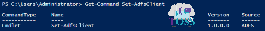 Get-Command Set-AdfsClient powrershell cmdlet command adfs