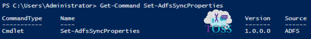 Get-Command Set-AdfsSyncProperties powershell script command cmdlet adfs