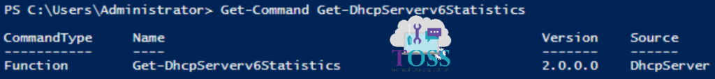 Get-Command Get-DhcpServerv6Statistics powershell script command cmdlet dhcp