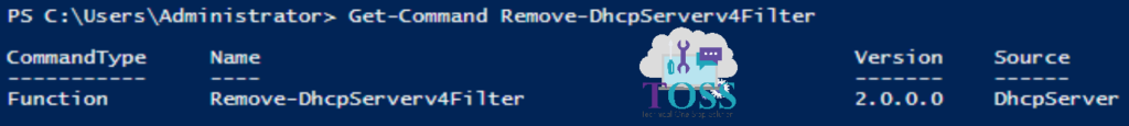 Get-Command Remove-DhcpServerv4Filter powershell script command cmdlet dhcp
