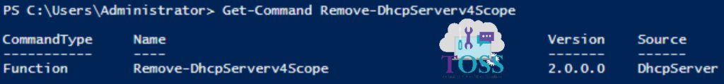 Get-Command Remove-DhcpServerv4Scope powershell script command cmdlet dhcp