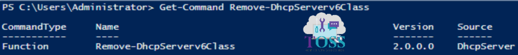 Get-Command Remove-DhcpServerv6Class powershell script command cmdlet dhcp