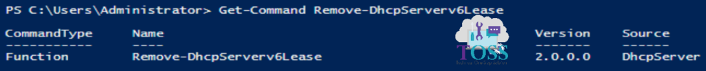 Get-Command Remove-DhcpServerv6Lease powershell script command cmdlet dhcp