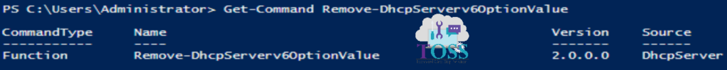 Get-Command Remove-DhcpServerv6OptionValue powershell script command cmdlet dhcp