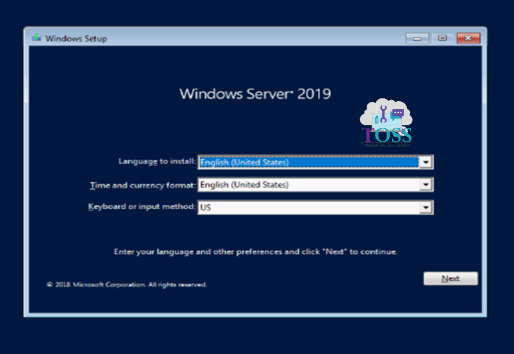 ucs windows server 2019 installation virtual
