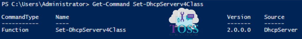 Get-Command Set-DhcpServerv4Class powershell cmdlet command dhcp