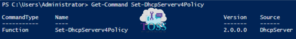 Get-Command Set-DhcpServerv4Policy