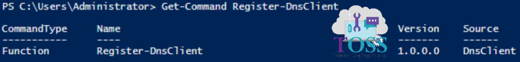 Get-Command Register-DnsClient