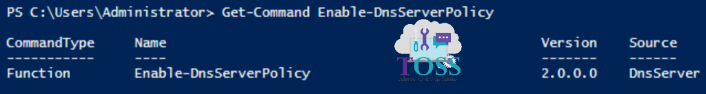 Get-Command Enable-DnsServerPolicy