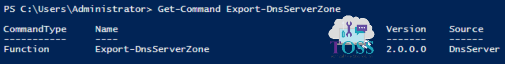 Get-Command Export-DnsServerZone
