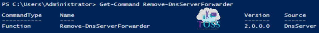 Get-Command Remove-DnsServerForwarder