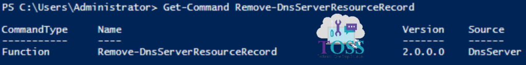 Get-Command Remove-DnsServerResourceRecord