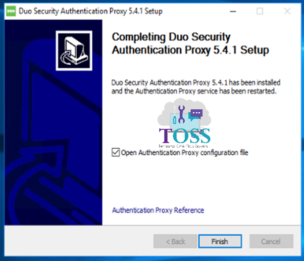 duo security authentication proxy installtion config