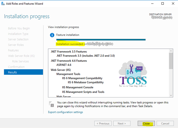 windows server 2016 datacenter iis web role complet