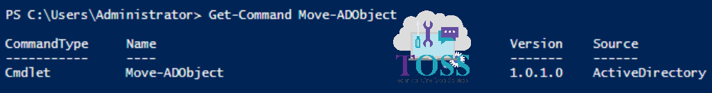 Get-Command Move-ADObject powershell script command cmdlet