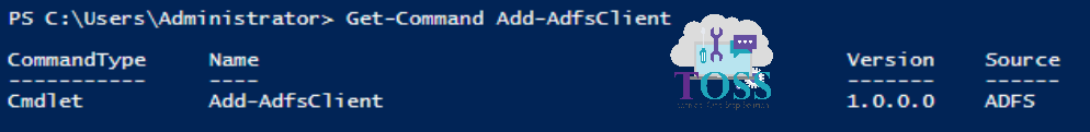Get-Command Add-AdfsClient powershell script command cmdletlet adfs