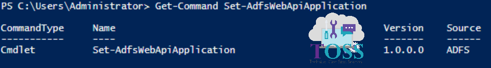 Get-Command Set-AdfsWebApiApplication powershell script command cmdlet adfs