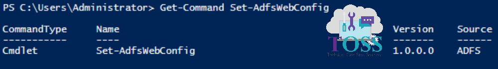 Get-Command Set-AdfsWebConfig powershell script command cmdlet adfs