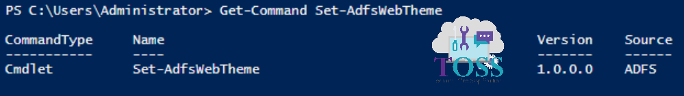Get-Command Set-AdfsWebTheme powershell script command cmdlet adfs