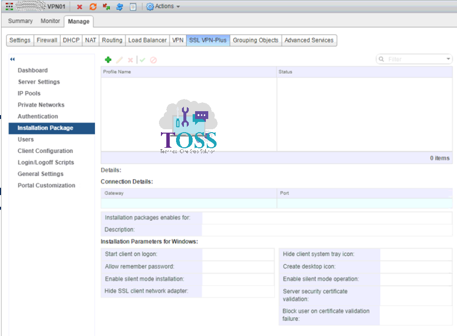 edge installation sslvpn package client software connect nsx