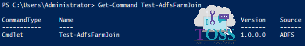 Get-Command Test-AdfsFarmJoin powershell script command cmdlet adfs