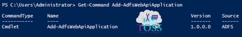 Get-Command Add-AdfsWebApiApplication powershell script command cmdlet adfs