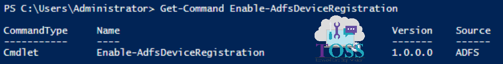 Get-Command Enable-AdfsDeviceRegistration powershell script command cmdlet adfs