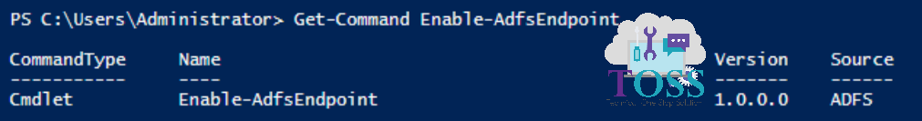 Get-Command Enable-AdfsEndpoint powershell script command cmdlet adfs