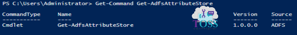 Get-Command Get-AdfsAttributeStore powershell script command cmdlet adfs