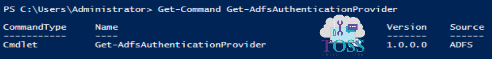 Get-Command Get-AdfsAuthenticationProvider powershell script command cmdlet adfs