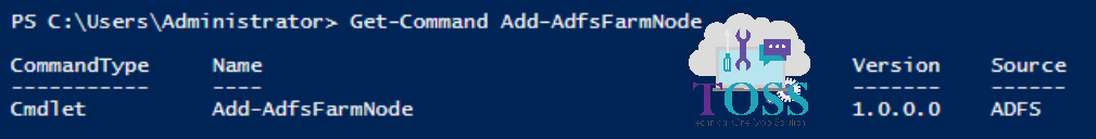 Get-Command Add-AdfsFarmNode powershell script command cmdlet adfs