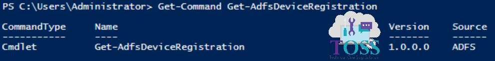 Get-Command Get-AdfsDeviceRegistration powershell script command cmdlet adfs