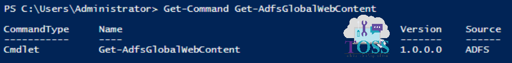 Get-Command Get-AdfsGlobalWebContent powershell script command cmdlet adfs