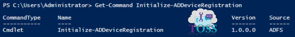 Get-Command Initialize-ADDeviceRegistration powershell script command cmdlet