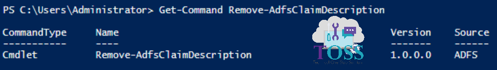 Get-Command Remove-AdfsClaimDescription powershell script command cmdlet script adfs
