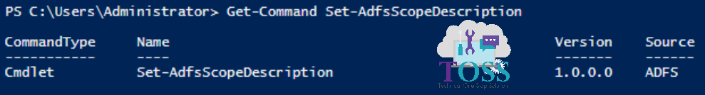 Get-Command Set-AdfsScopeDescription powershell script command cmdlet adfs