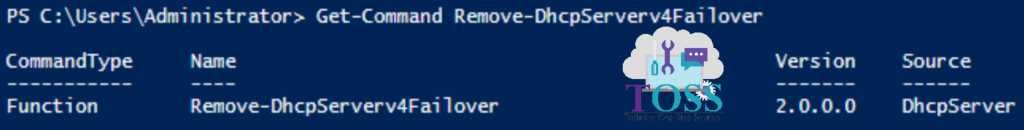 Get-Command Remove-DhcpServerv4Failover powershell script command cmdlet dhcp