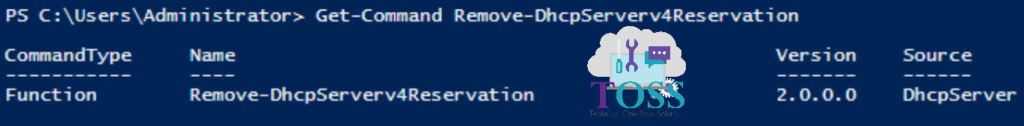 Get-Command Remove-DhcpServerv4Reservation powershell script command cmdlet dhcp