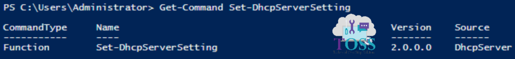 Get-Command Set-DhcpServerSetting powershell dhcp command cmdlet 