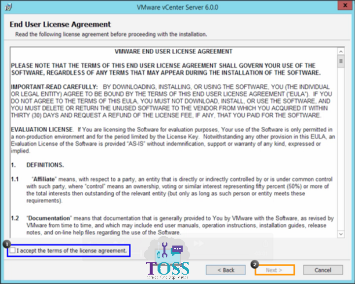 vmware v center upgrade server iso image install license