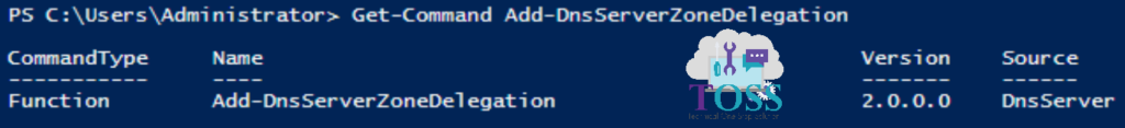 Get-Command Add-DnsServerZoneDelegation