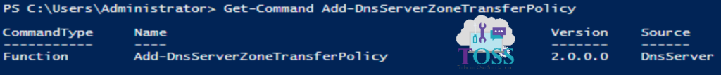 Get-Command Add-DnsServerZoneTransferPolicy